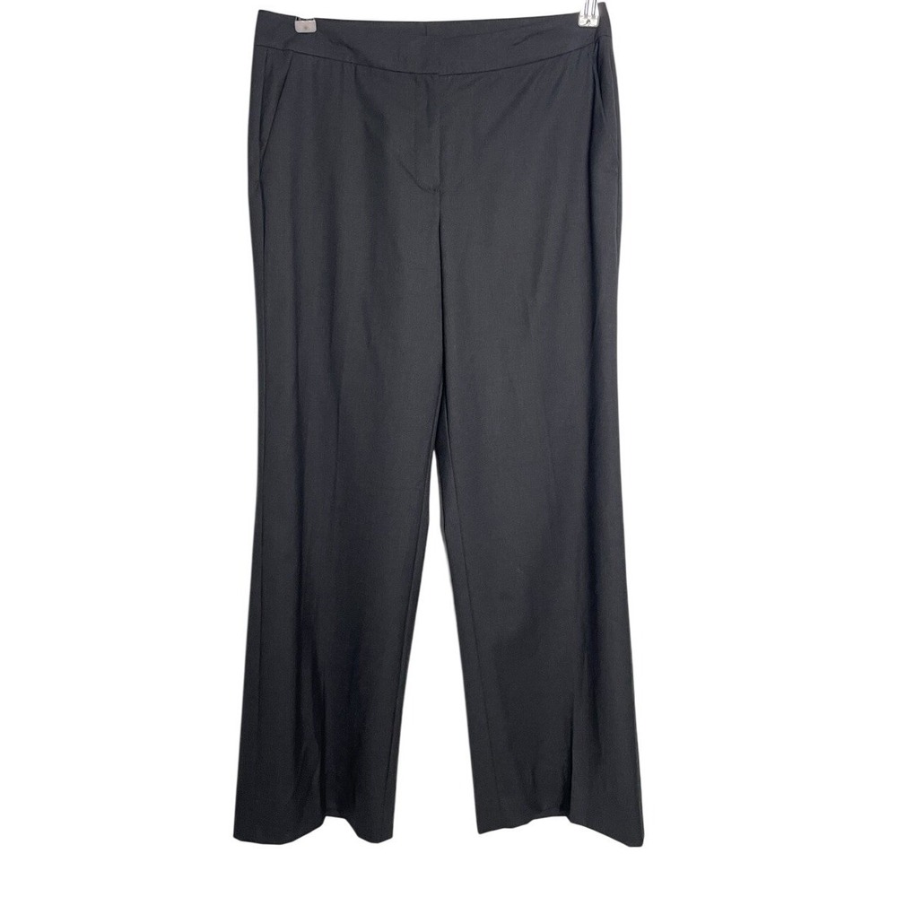 St. John Black Pants Straight Leg Dress Slacks Trousers Work Career Size 6